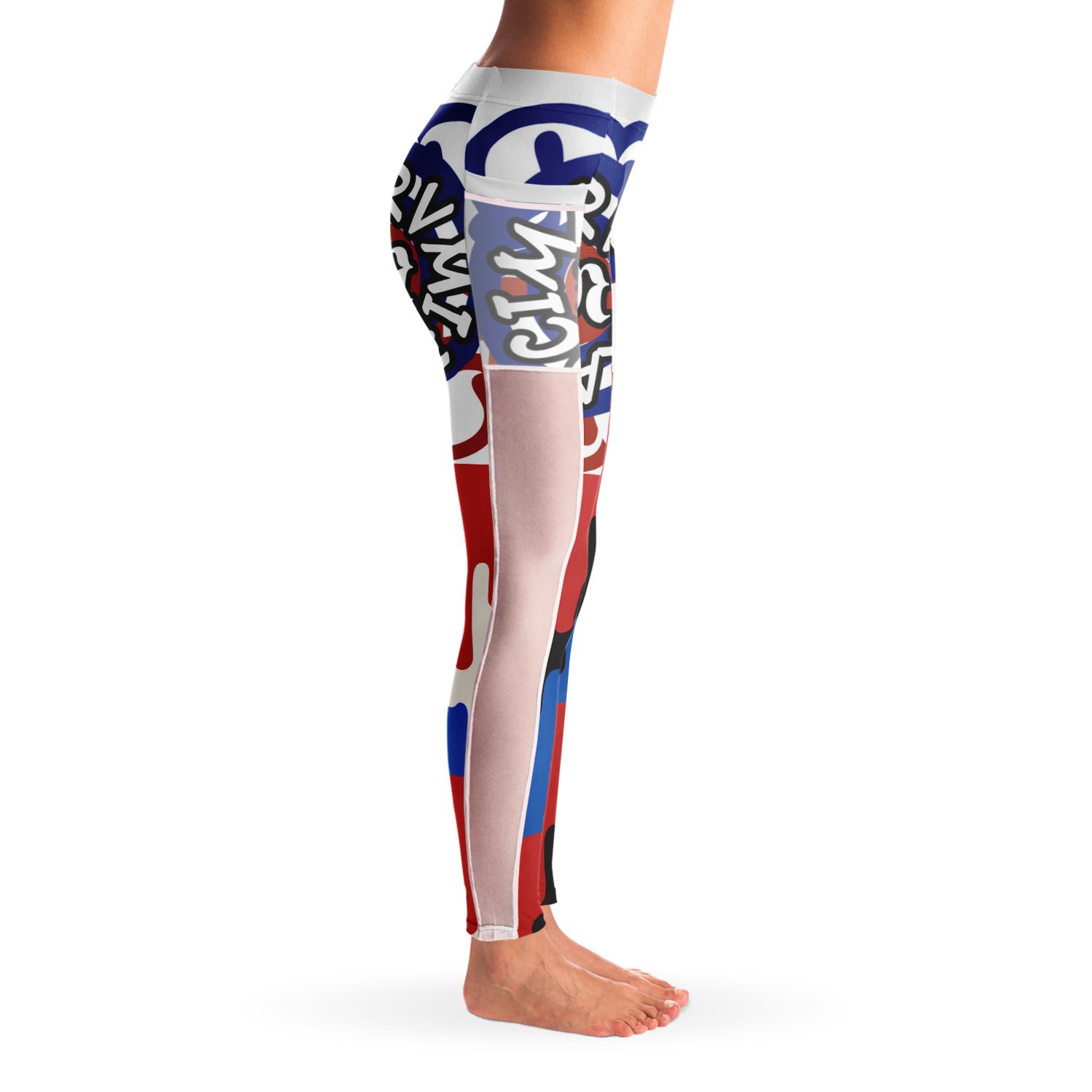 Mesh Pocket Legging - AOP